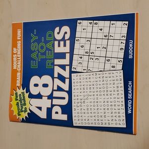 48 Easy-to-Read Puzzles